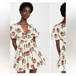 Rhode Madeline Dress in Scarlet Begonia